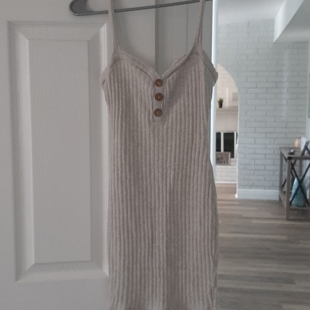 Bodycon cream colored dress